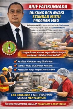 ARIF FATIKUNNADA: GPM Swahira Dukung Langkah BGN Awasi Standar Mutu Program MBG